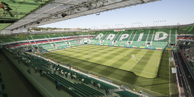 TÜV AUSTRIA Allianz Stadion des SK Rapid im Werkstoff-Test