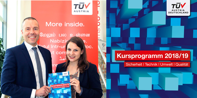 Weiter. Kommen. Markus Pflüger und Stefanie Kirchhof präsentieren das neue TÜV AUSTRIA Deutschland Kursprogramm.
