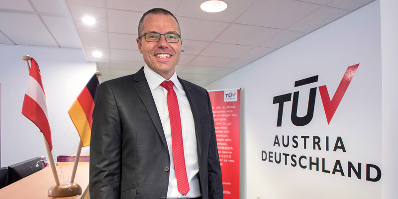 TÜV AUSTRIA Deutschland Geschäftsführer Markus Pflüger bei der Anwendertreff+Expo Maschinensicherheit 26.9.2018, Würzburg